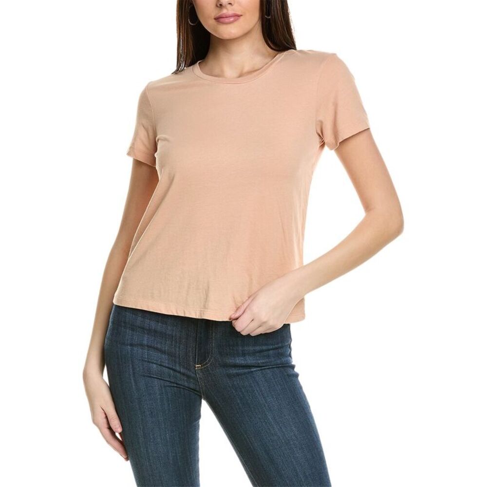 James Perse Womens  Little Boy T-Shirt, Orange